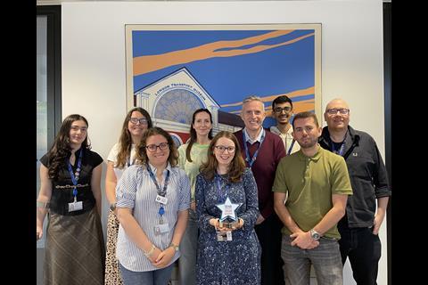 The London Transport Museum team with their trophy for Best Guided Tour.